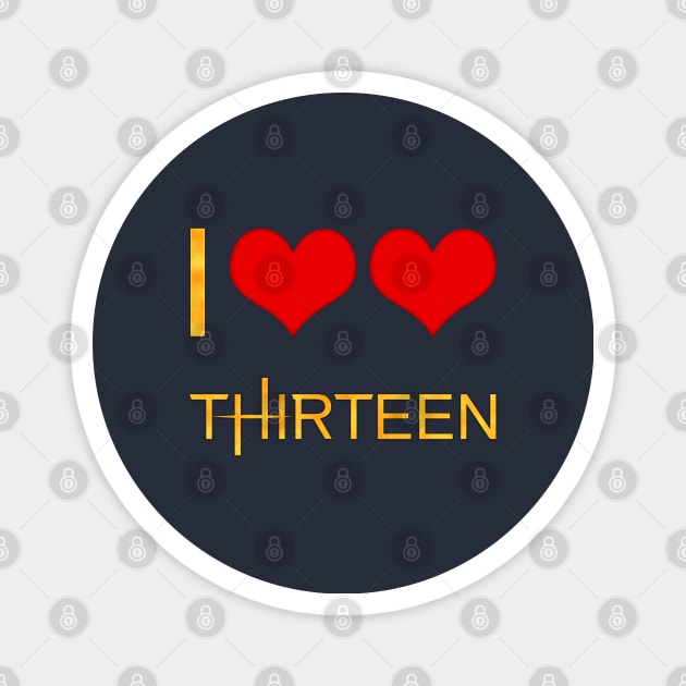 I Love Love The Thirteenth Doctor Magnet by Sterling_Arts_Design